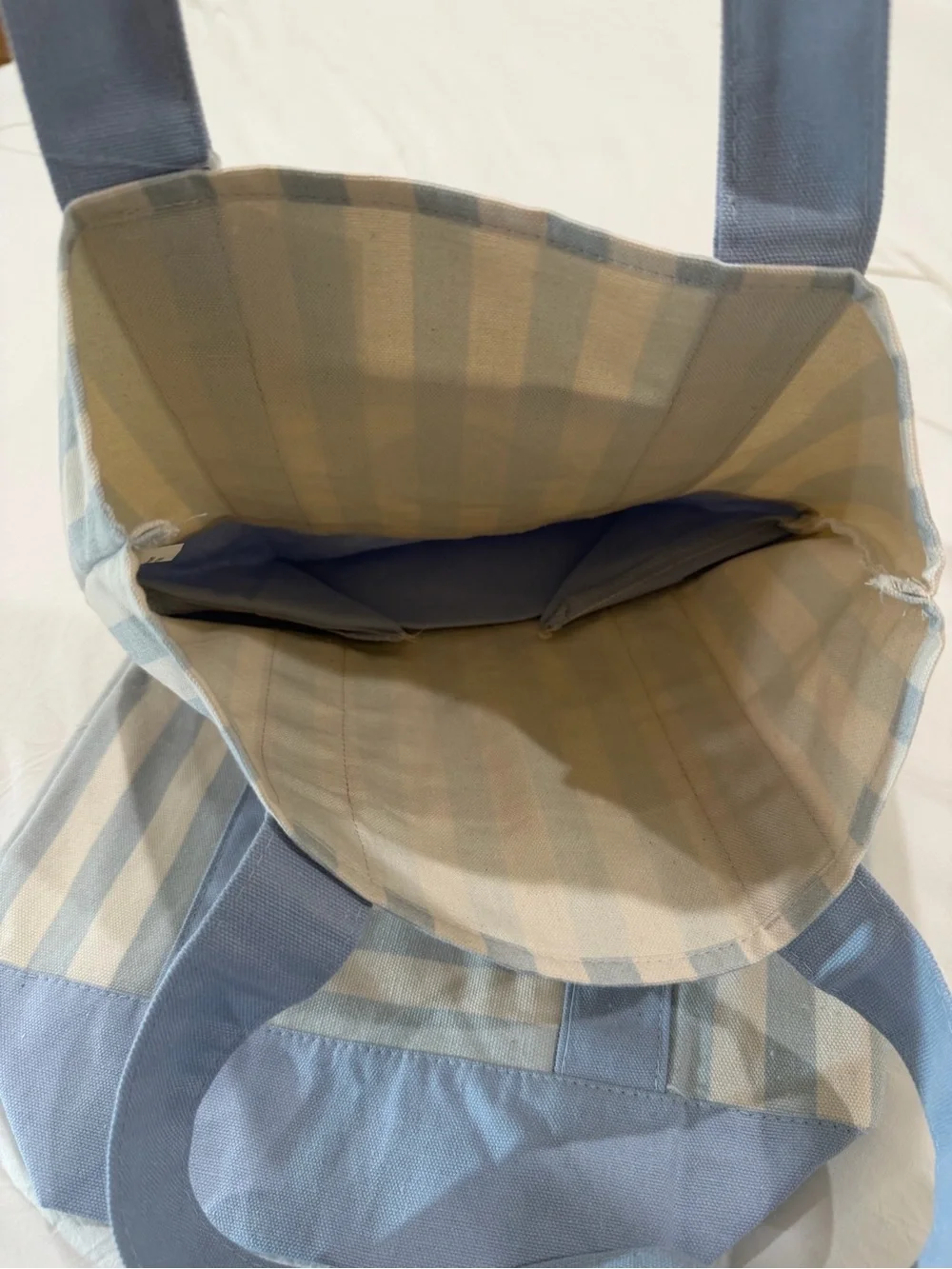 Blue Stripe Canvas Tote Bag - Trader Joe’s